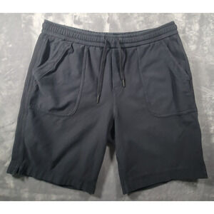 Athleta Farallon Bermuda Womens 10 Mid Rise Shorts Cotton Stretch Black